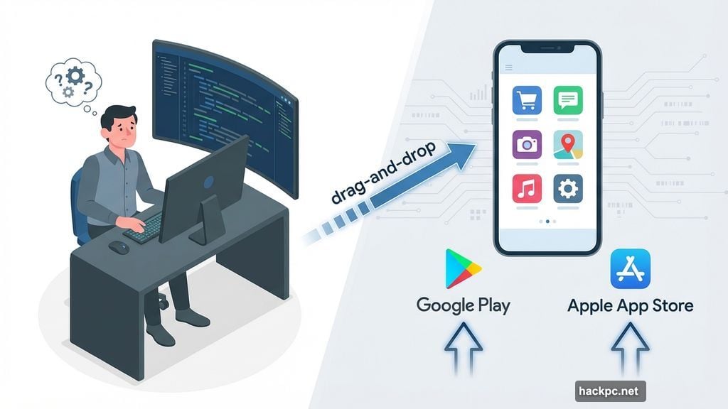 No coding required to publish apps on App Store