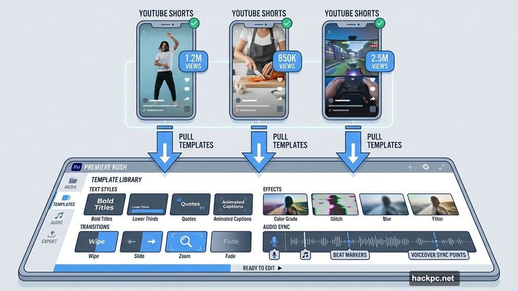 Adobe templates from actual successful creators getting millions of views