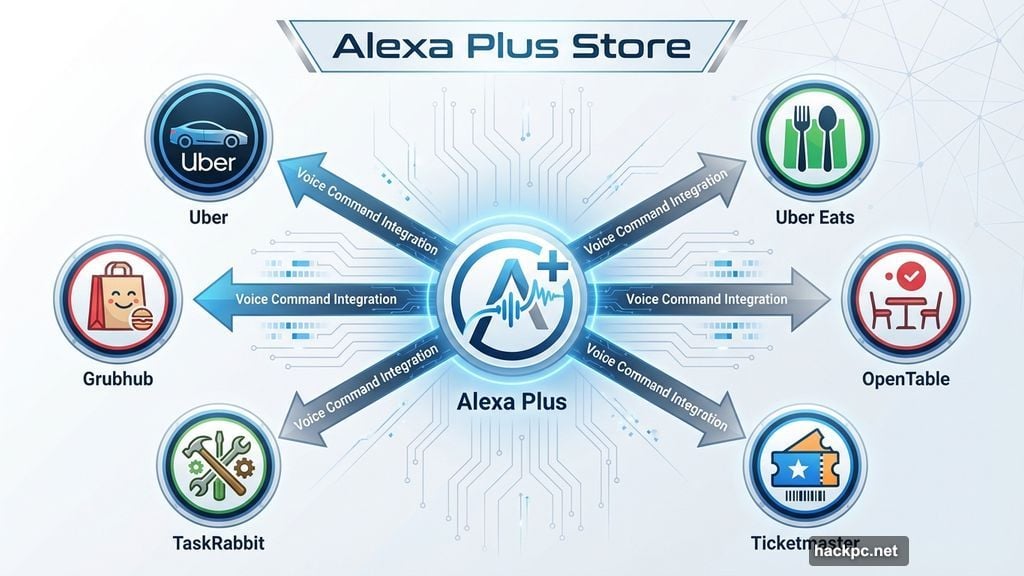 App integration unlocks Uber OpenTable Ticketmaster and food ordering shortcuts