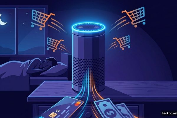 Amazon Echo device automatically launching shopping carts while owner sleeps