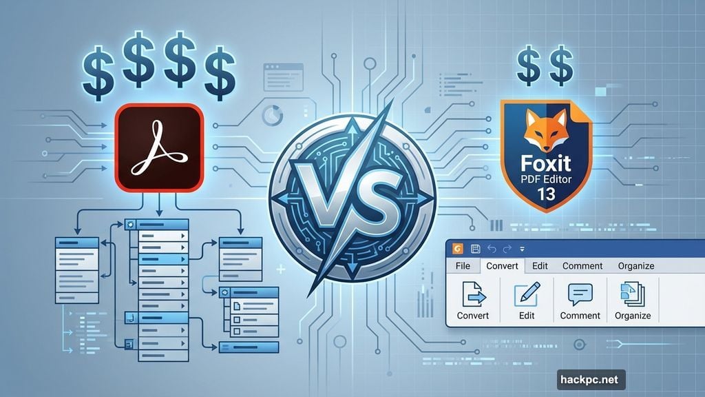Foxit PDF Editor costs significantly less than Adobe Acrobat