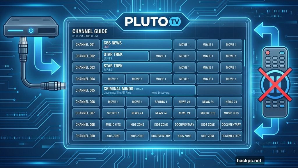 Pluto TV recreates cable channel surfing experience with live streams