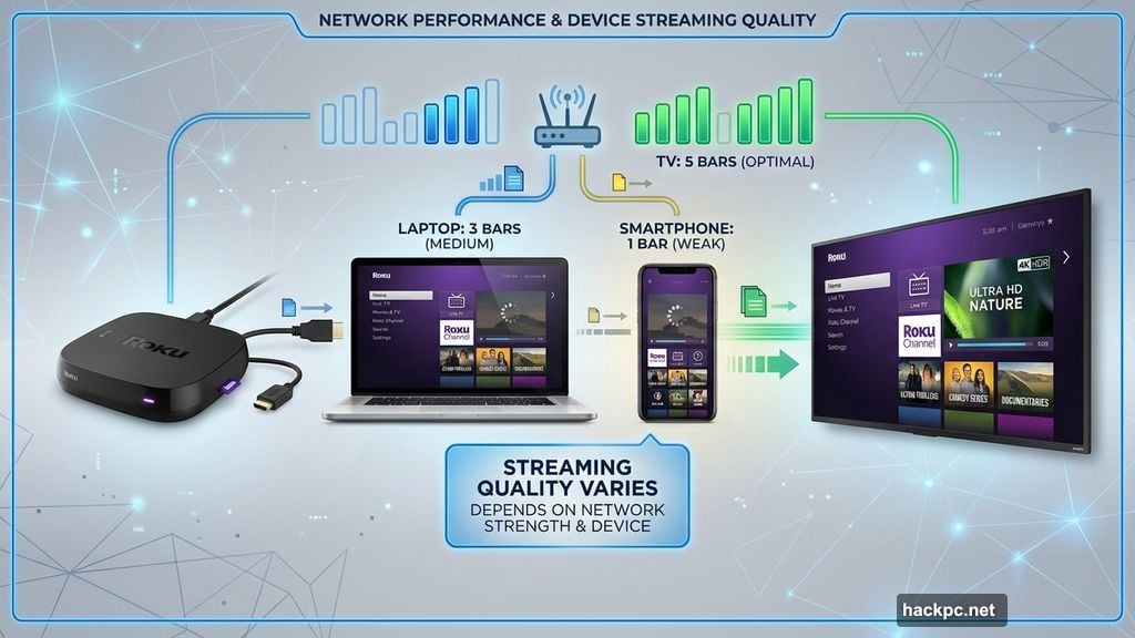 Roku Channel streaming quality performs best on Roku devices