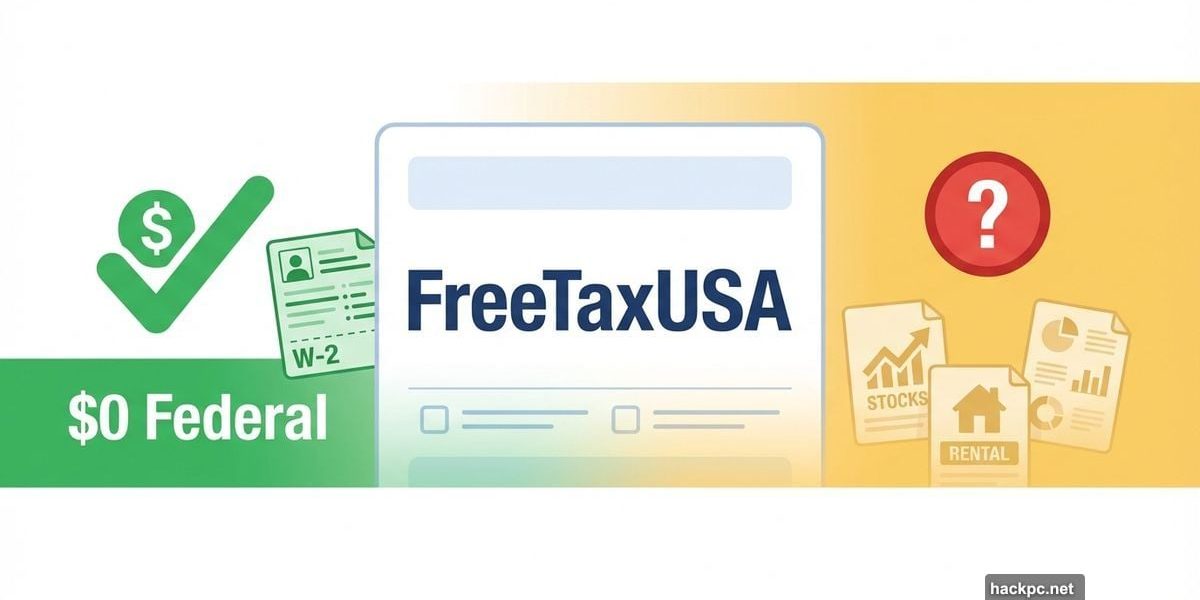 FreeTaxUSA tax software works best for simple returns versus complex situations