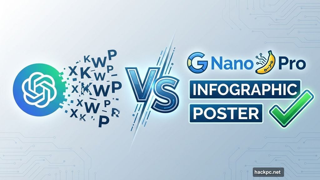 Nano banana pro generates legible text inside images unlike competitors