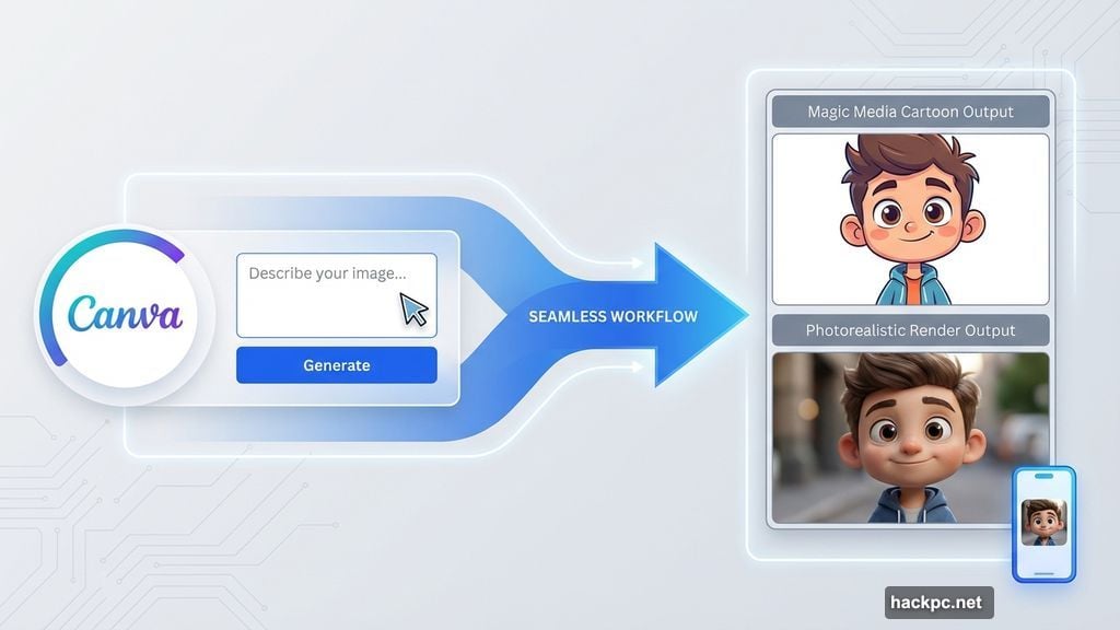Canva Magic Media tool strips away complexity for beginner users