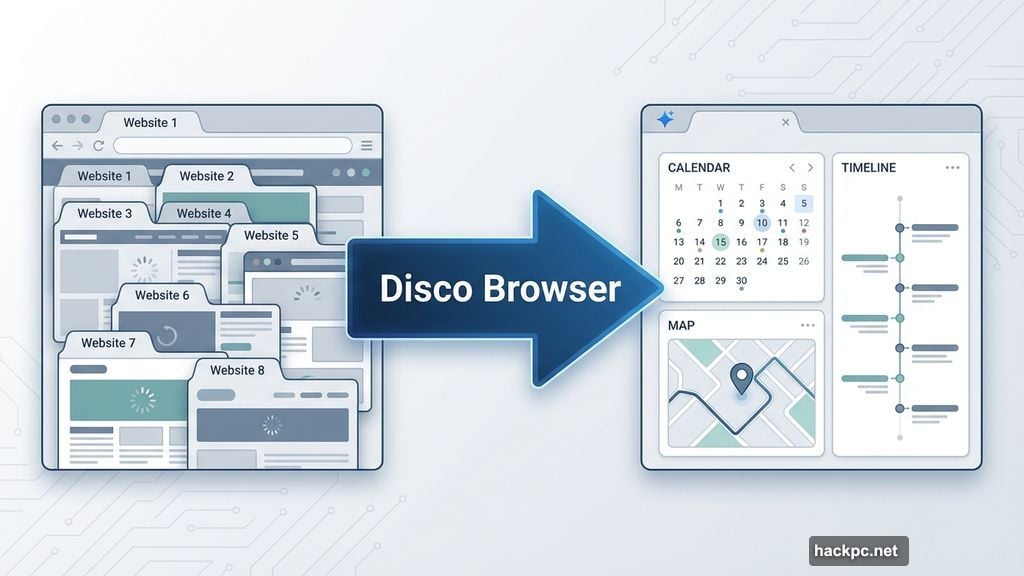 Disco generates custom web apps replacing dozens of open tabs