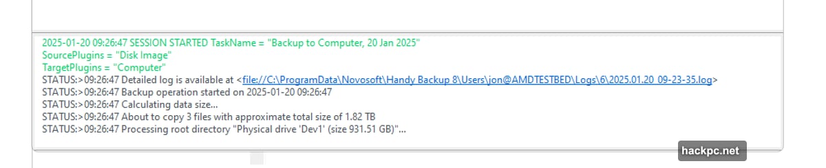 Security features include 256-bit AES encryption and granular scheduling options