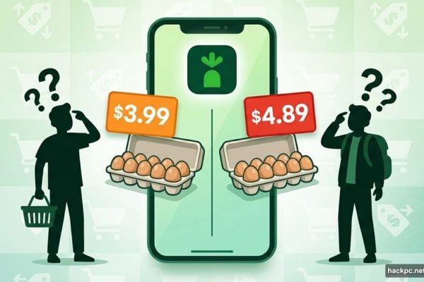 Instacart app showing different prices for identical items to different customers