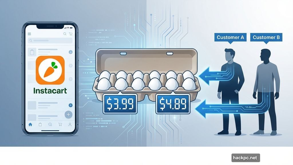 Instacart charged different prices for identical items to different customers