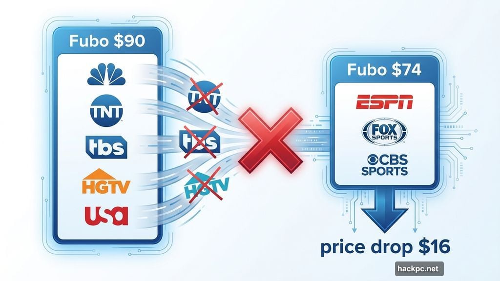 Fubo dropped NBC Universal and Warner Bros Discovery channels but slashed prices