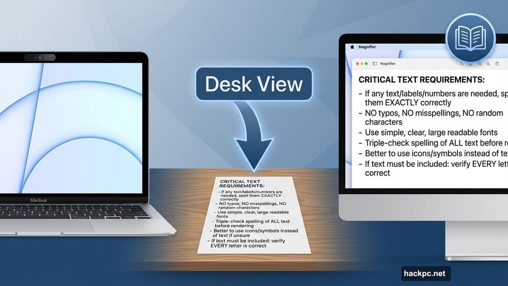 Desk View camera identifies and formats text from documents