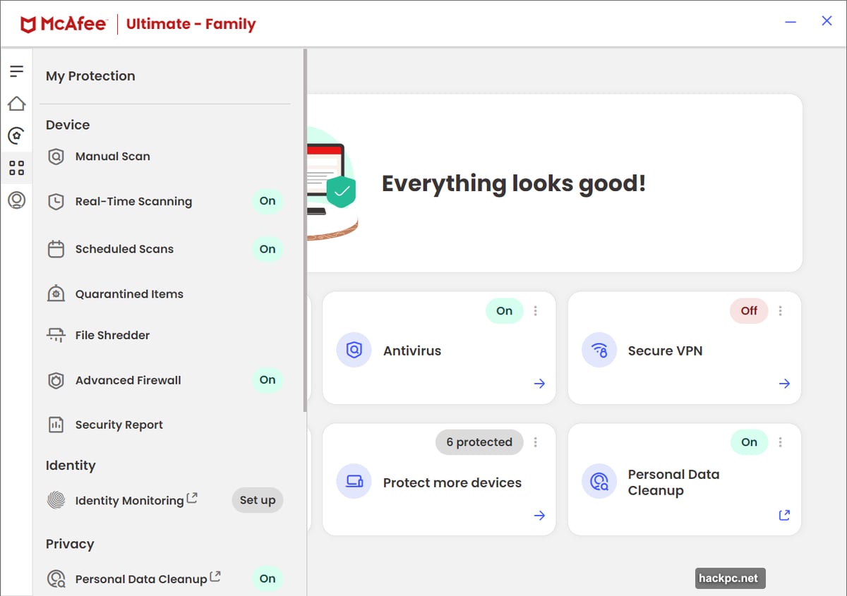One subscription covers antivirus VPN password manager identity monitoring protection
