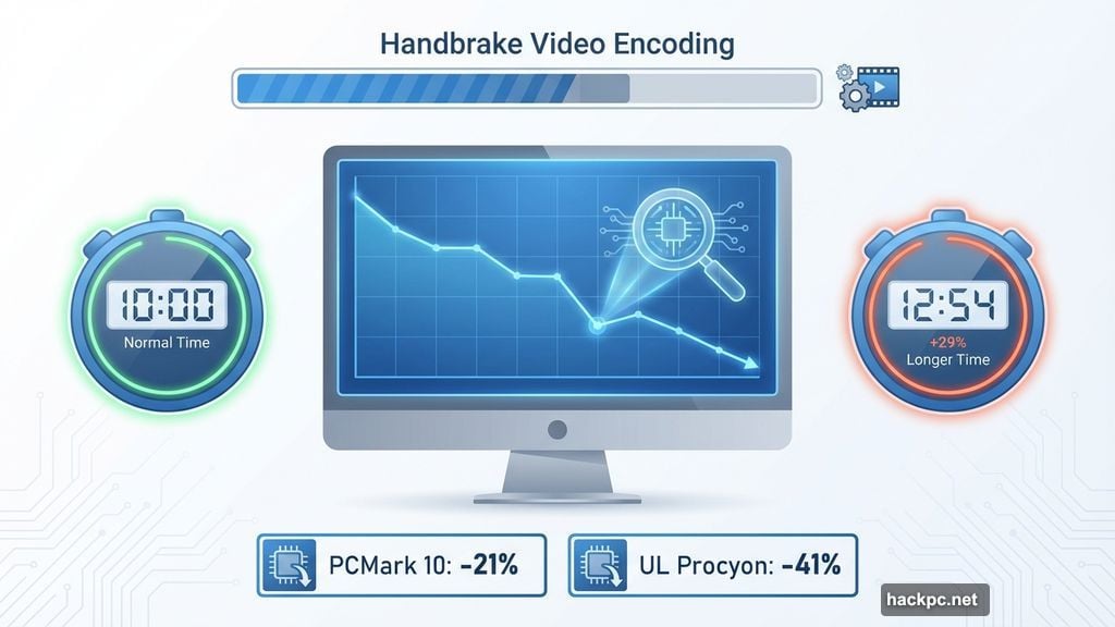 Full system scans dropped performance scores by 21 to 41 percent