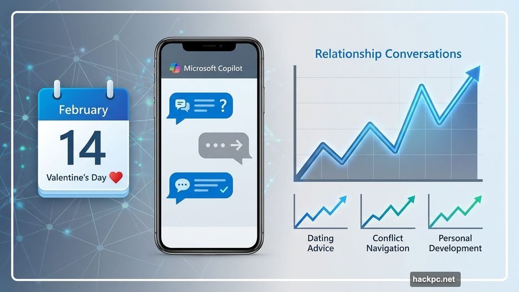 Valentine's Day triggered surge in relationship counseling through Copilot