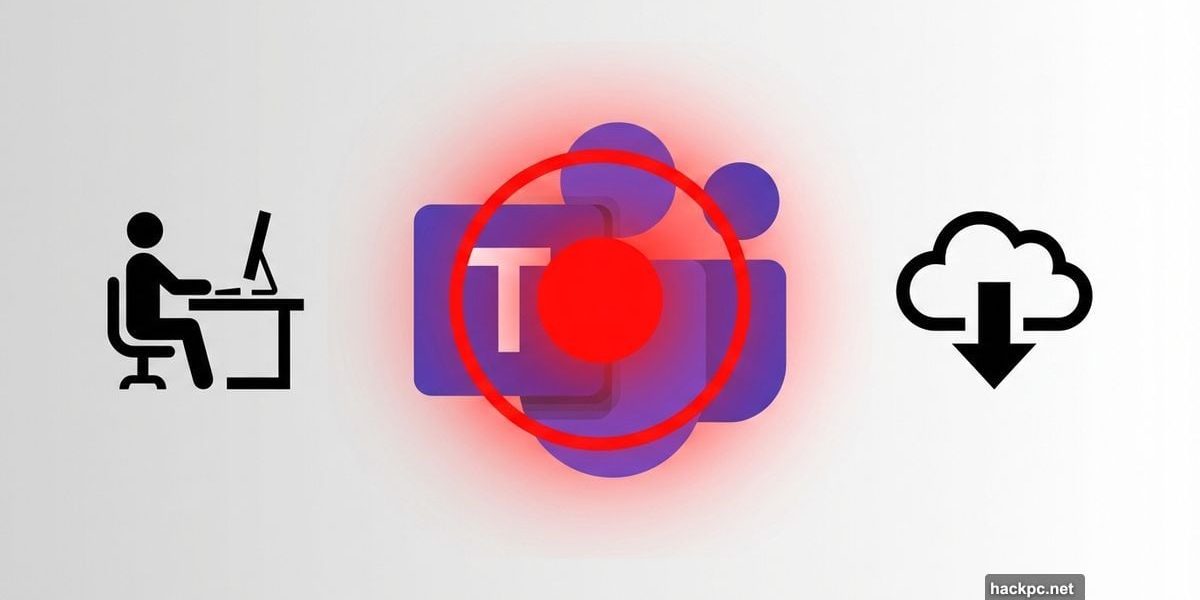 Microsoft Teams logo with glowing red record button for personal users