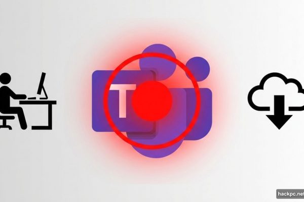 Microsoft Teams logo with glowing red record button for personal users
