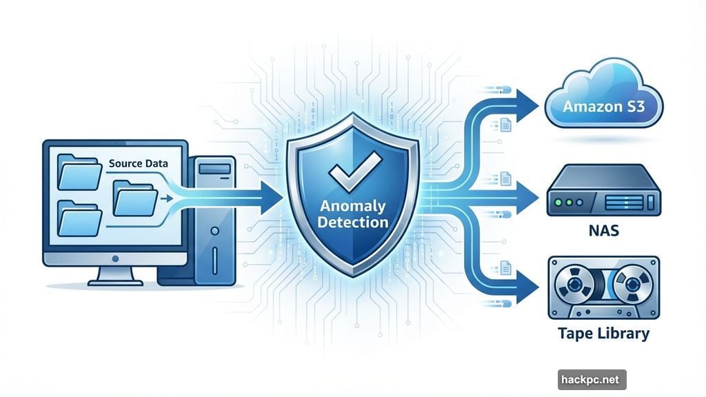 Retrospect backs up to cloud storage, NAS boxes, and tape libraries