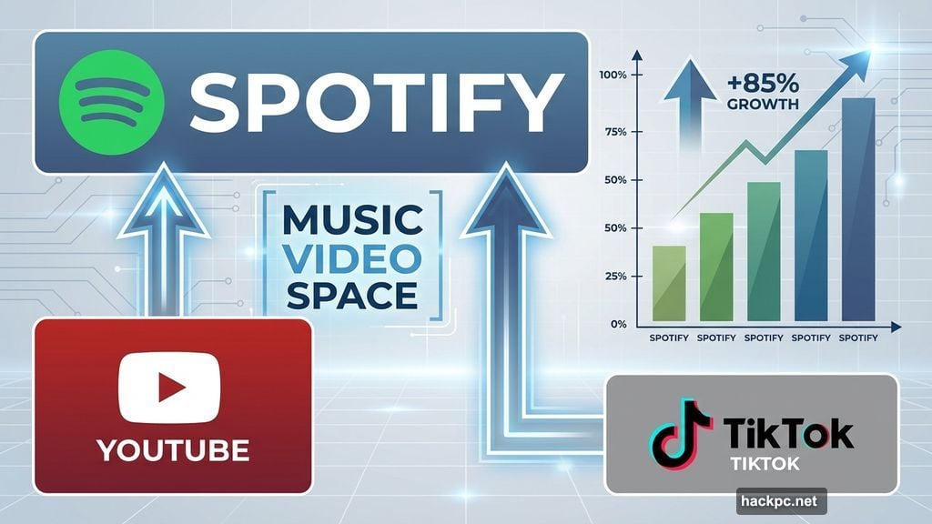 Spotify challenges YouTube's long-standing dominance in music video space