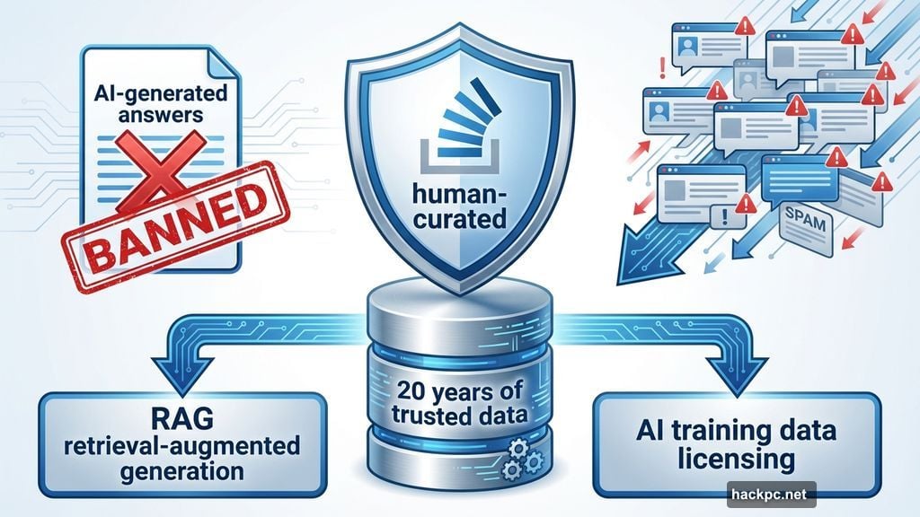 Stack Overflow banned AI slop while licensing trusted data