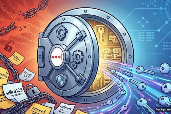 LastPass vault organizing chaotic passwords into secure encrypted storage