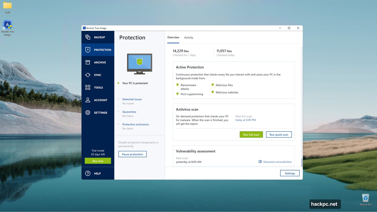 Acronis True Image bundles backup with active malware defense