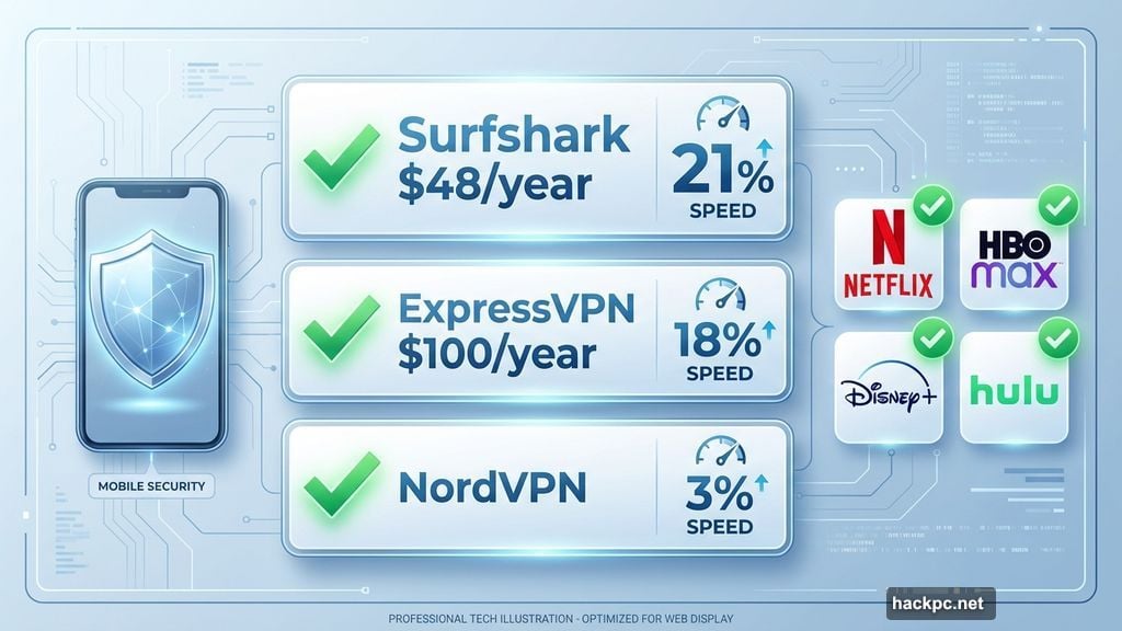 Comparing iPhone VPN services on price, speed and streaming capabilities