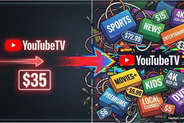 YouTube TV transforming from simple streaming service to complex cable-like packages
