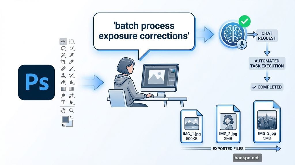 AI Assistant in Photoshop handles complex multi-step workflows for creators