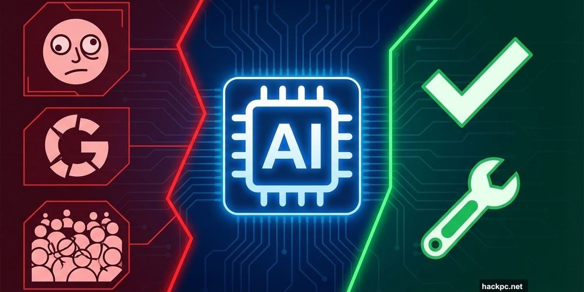 AI image generation problems on left, solutions and fixes on right