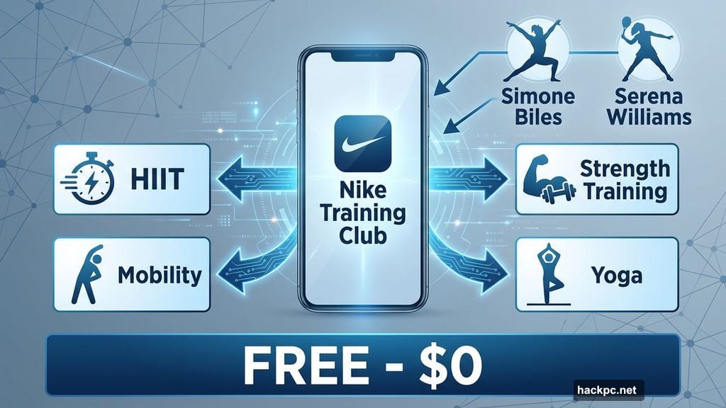 Nike Training Club offers free HIIT yoga strength training programs