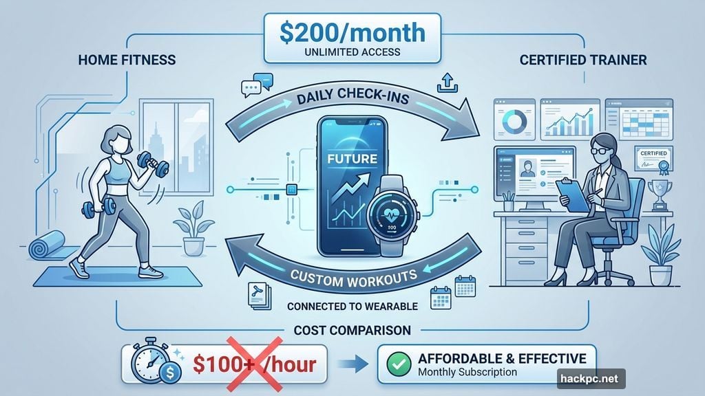 Future app connects users with certified trainers for customized workouts
