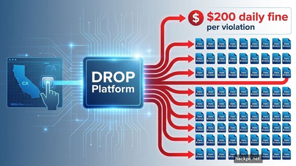 California DROP platform sends deletion requests to 500 data brokers