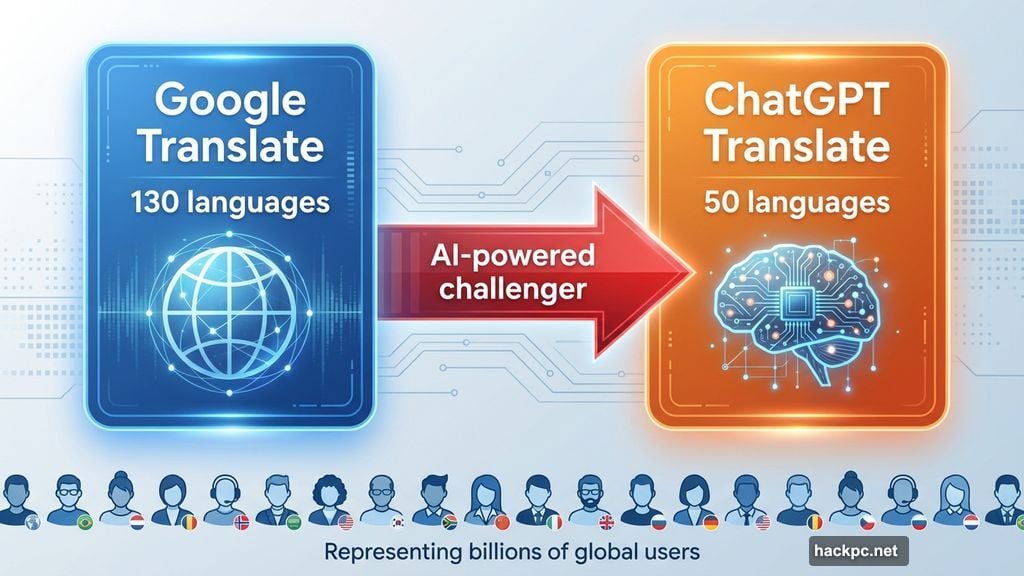 ChatGPT challenges Google Translate's dominance in language translation market