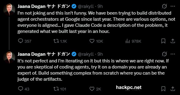 Claude Code built in one hour what Google engineers took a year