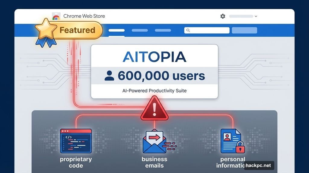 Google's Featured badge failed to detect malicious extension behavior