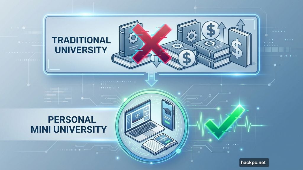 Personal universities replace student debt and boring lecture format