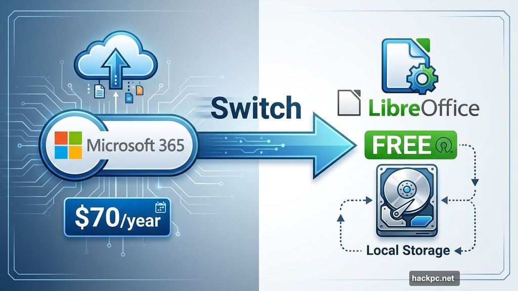 Switching from Microsoft 365 to free LibreOffice software