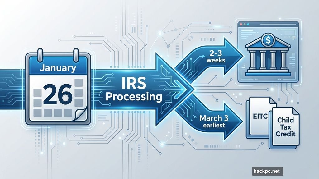 Filing opens January 26 with refund timing differences