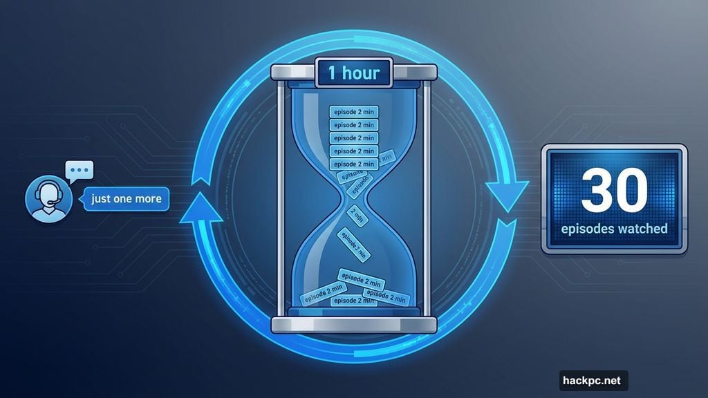 Watched 30 episodes and an hour disappeared binge-watching reality