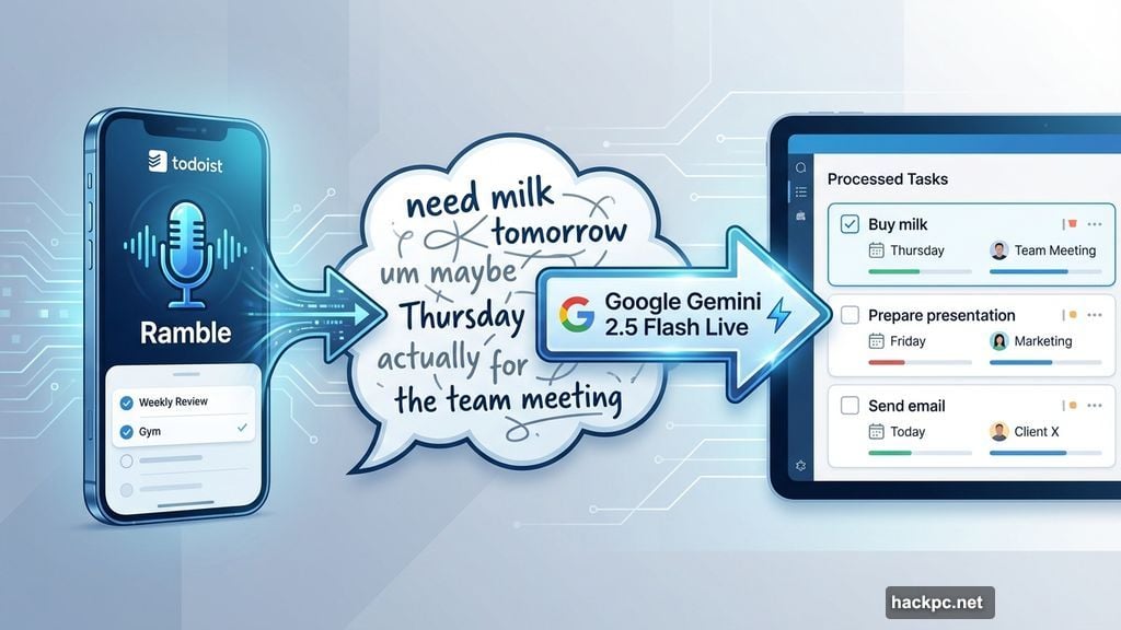 AI feature converts messy stream-of-consciousness speech into structured tasks