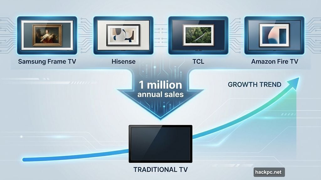 Samsung Frame TV disguising itself as wall art becomes furniture