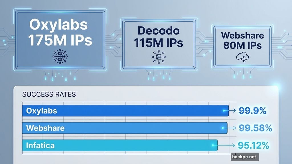 Infrastructure success rates hit 99.58 percent overall ranked sixth among providers