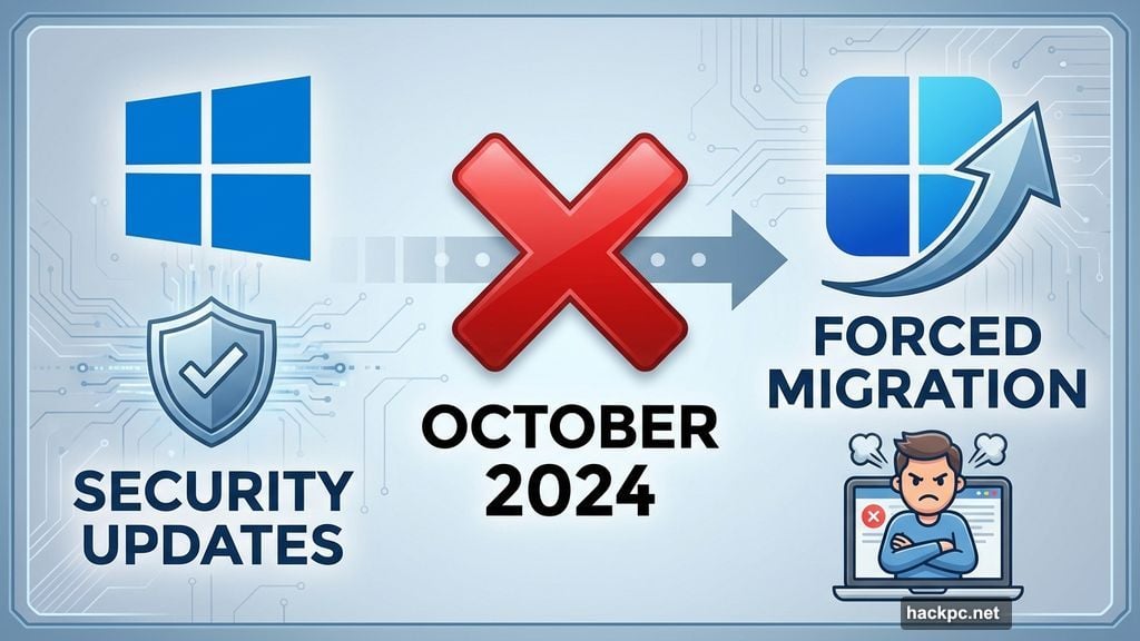 Microsoft killed Windows 10 security updates in October 2024