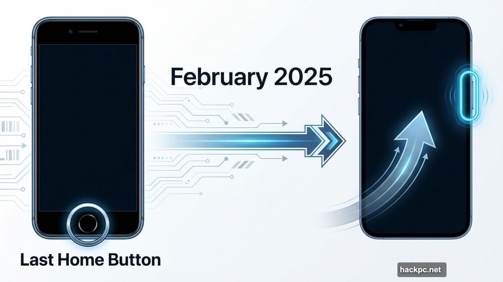 iPhone SE was the last iPhone with dedicated physical home button