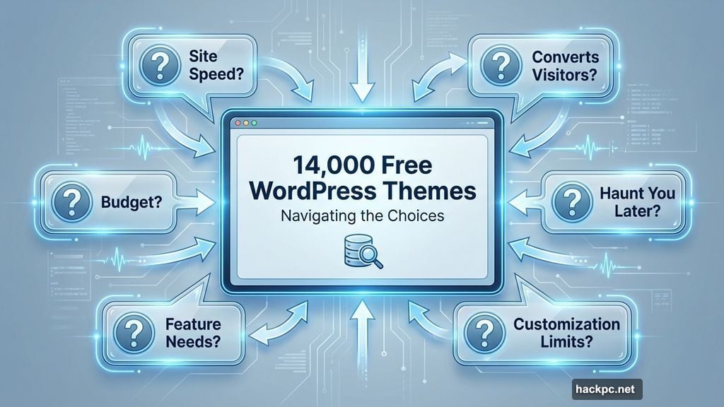 WordPress theme paralysis from staring at fourteen thousand free theme options