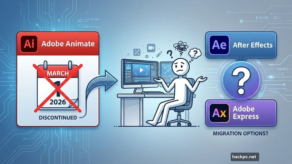 Adobe planned to shut down Animate with inadequate replacement tools