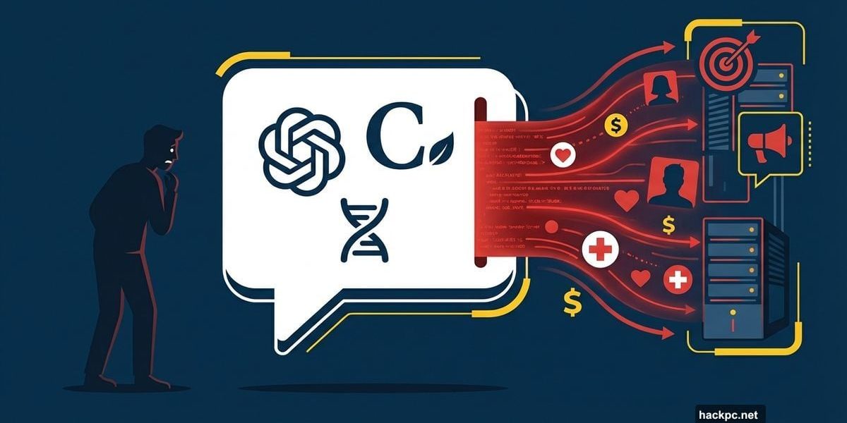 AI chatbot bubble leaking personal data to corporations and advertisers