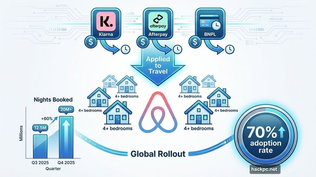 BNPL model drives 70 percent adoption rate and larger Airbnb bookings