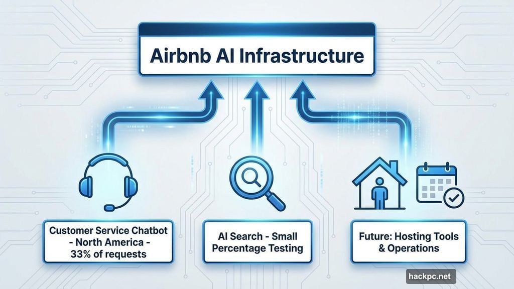 AI infrastructure across customer service, search, and future operations
